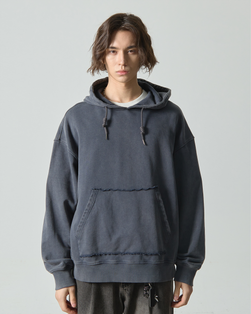 ASI FOUR-SEASON ESSENTIAL SWEAT HOODED T-SHIRT_PIGMENT NAVY