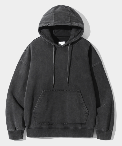 ASI FOUR-SEASON ESSENTIAL SWEAT HOODED T-SHIRT_PIGMENT CHARCOAL