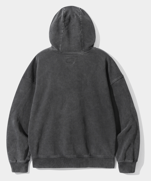 ASI FOUR-SEASON ESSENTIAL SWEAT HOODED T-SHIRT_PIGMENT CHARCOAL
