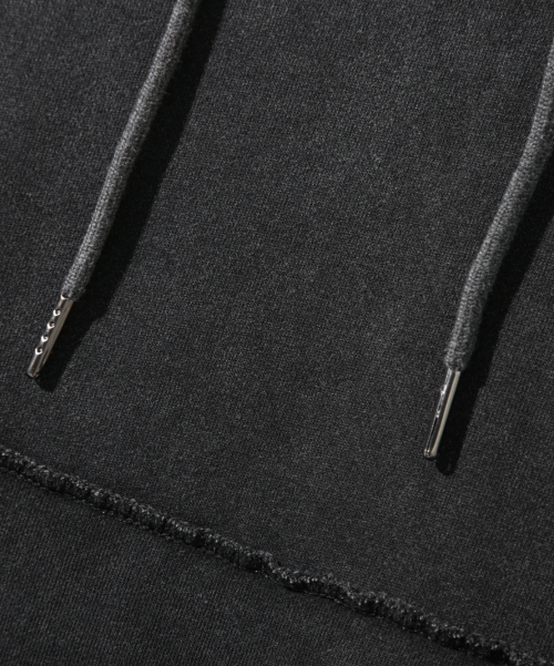 ASI FOUR-SEASON ESSENTIAL SWEAT HOODED T-SHIRT_PIGMENT CHARCOAL