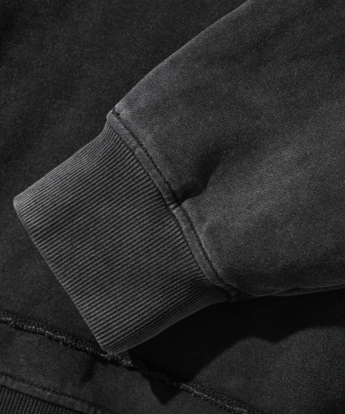 ASI FOUR-SEASON ESSENTIAL SWEAT HOODED T-SHIRT_PIGMENT CHARCOAL