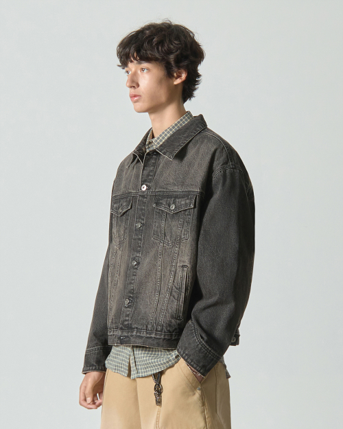 ASI OG ESSENTIAL JACKET_DENIM VINTAGE BLACK