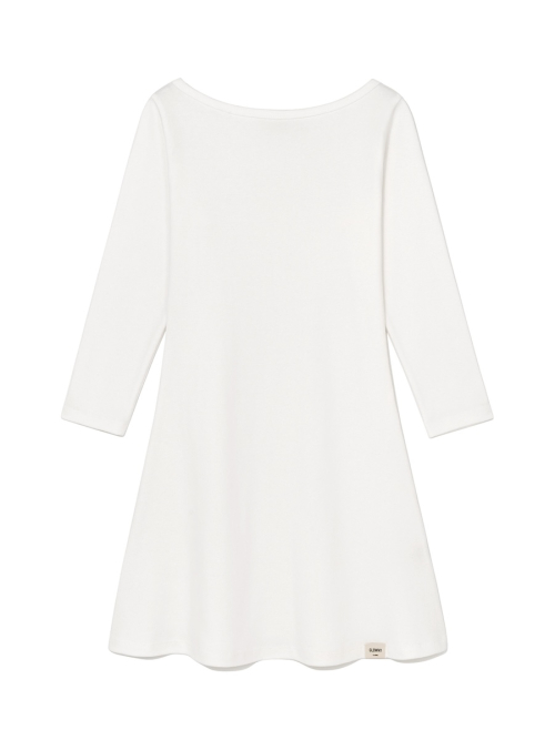 3/4 G COMFORT DRESS (WHITE)