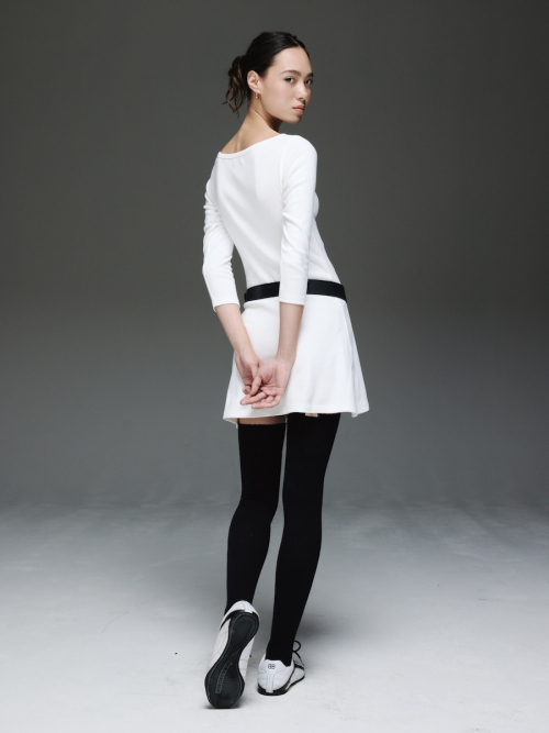 3/4 G COMFORT DRESS (WHITE)