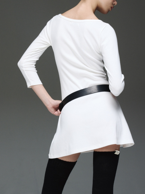 3/4 G COMFORT DRESS (WHITE)
