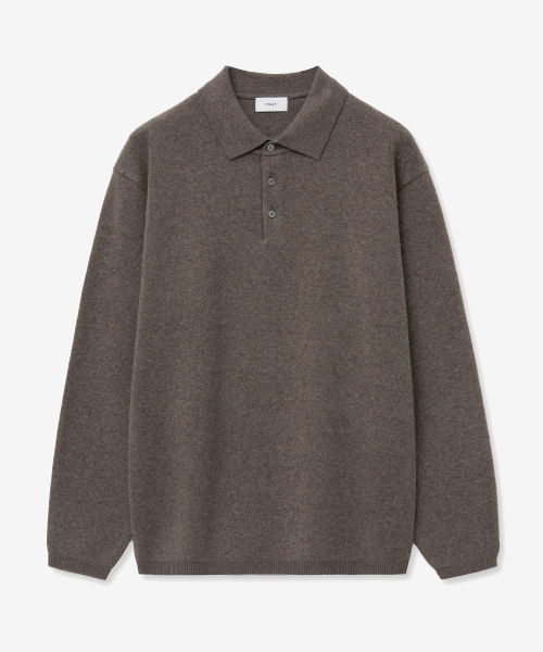 Essential Polo Knit Top (Brown) TNSW5F110W2