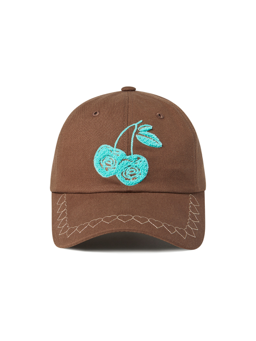 CHERRY BELL HEARTLINE CAP BROWN