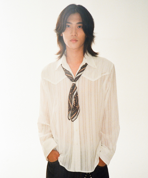 Western Sun Printed Scarf (Brown)