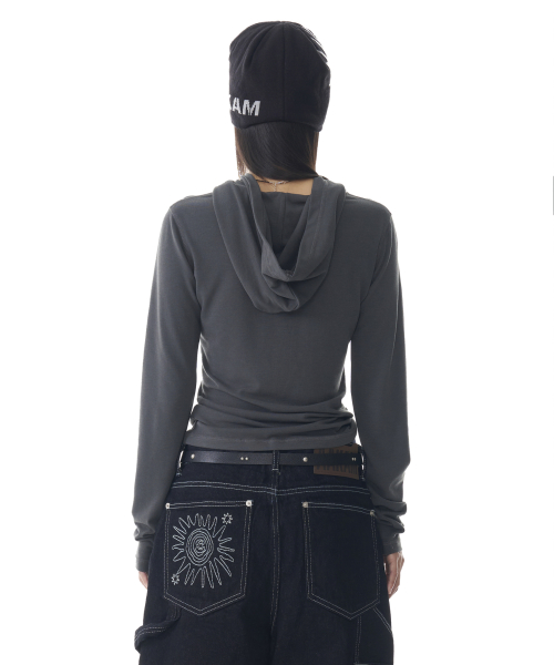 Western Studded Leather Belt (Black)