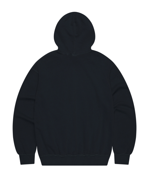 Distressed Flag Printed Hoodie (Dark Blue)