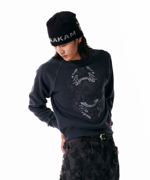 Eagle Printed Knit (Black)