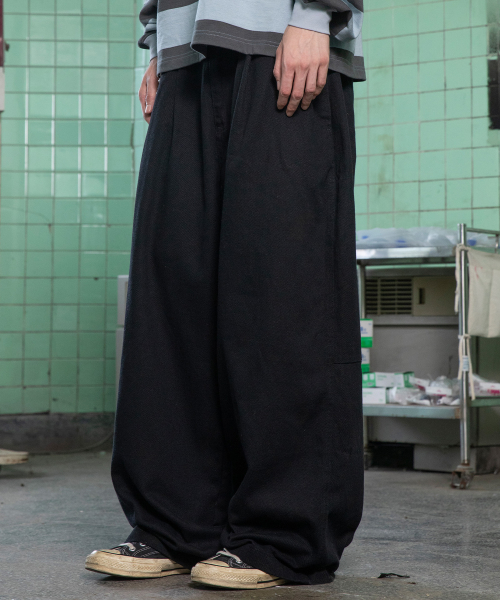 GP084 알리 와이드 워크 팬츠 (BLACK)