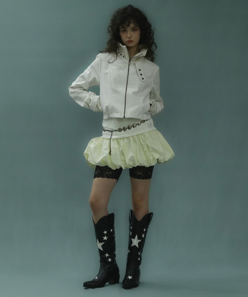 Balloon Mini Skirt Ivory