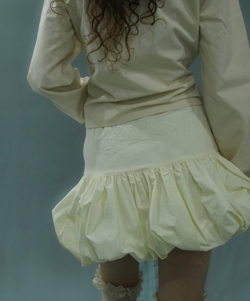 Balloon Mini Skirt Ivory
