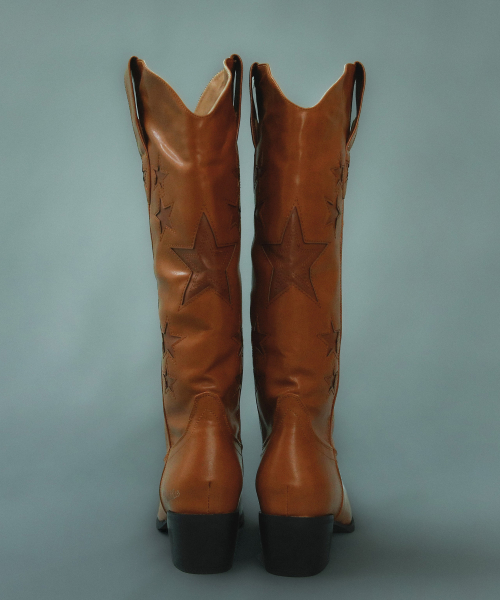 Leather Cowboy Boots Brown