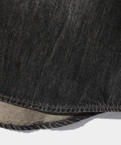 BIO WESTERN DENIM SHIRT_DUST BLACK