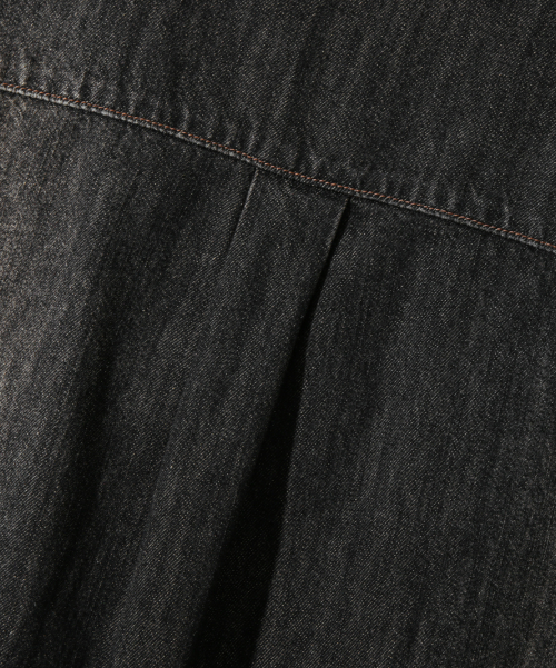 BIO WESTERN DENIM SHIRT_DUST BLACK