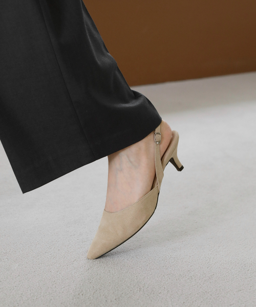 Twilly Suede Slingback Heels (5/7/9cm)
