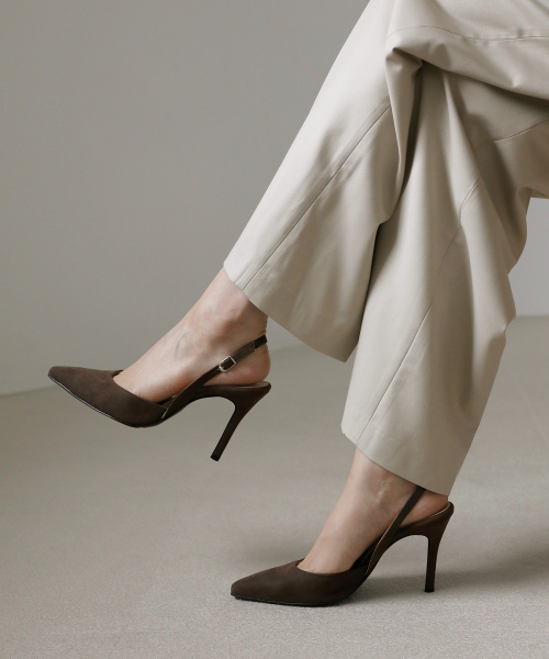 Twilly Suede Slingback Heels (5/7/9cm)