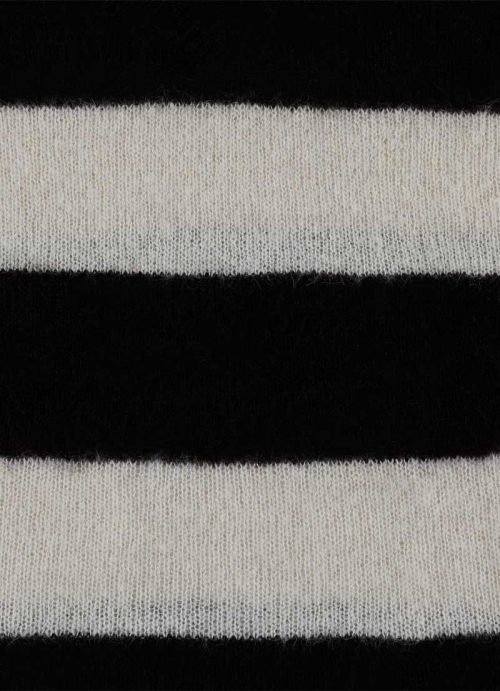 PONY STRIPE KNIT / BLACK
