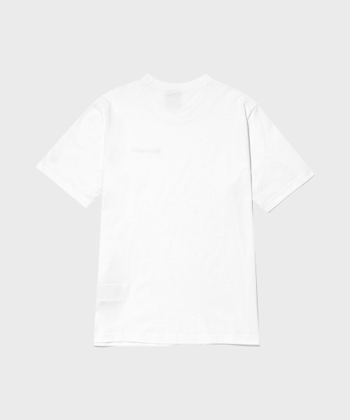 스몰 스크립트 로고 코튼 반팔 티셔츠 White