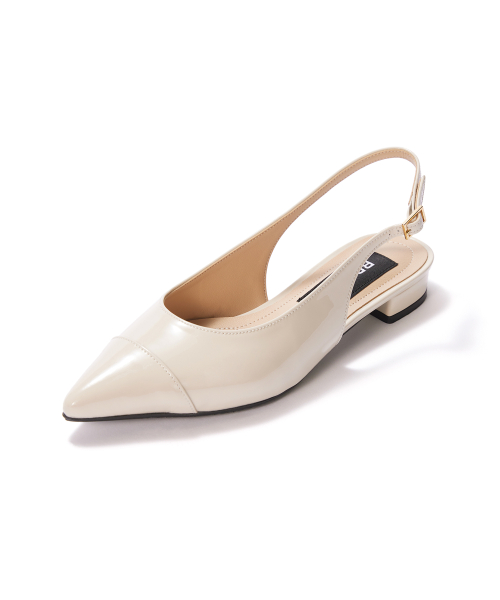 Stiletto Slingback [Cream Patent]