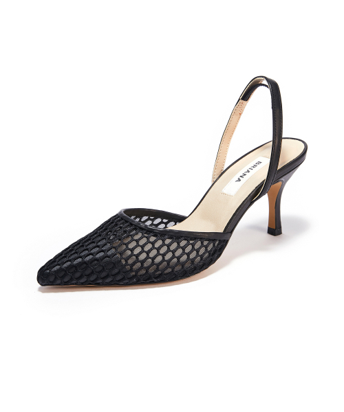 Mesh Slingback [Black]