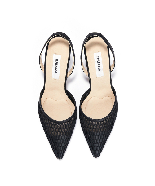 Mesh Slingback [Black]