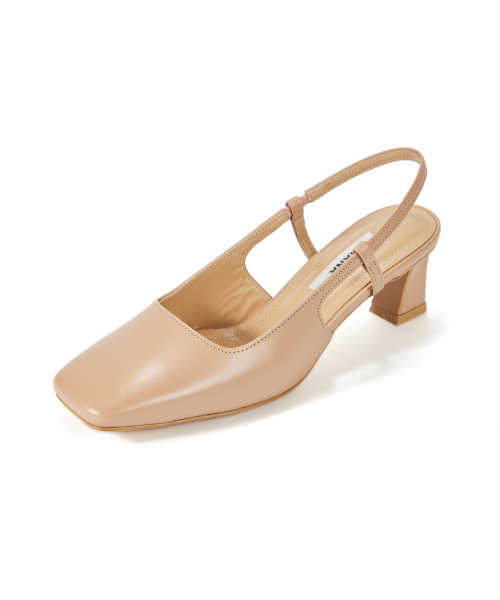 Square Slingback [Skin Beige]