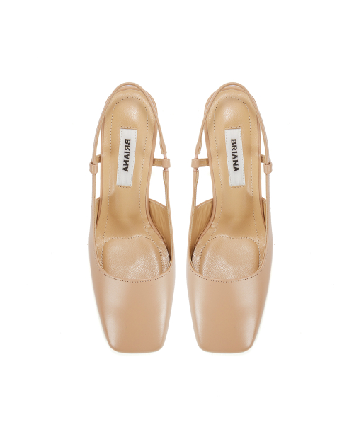 Square Slingback [Skin Beige]