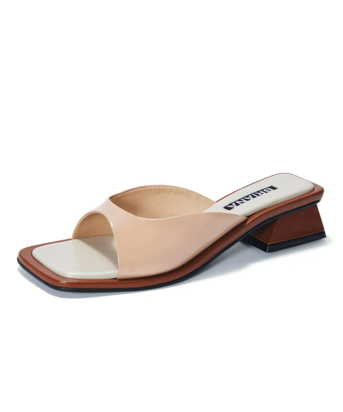 Emma Mule [Cream+Brown]