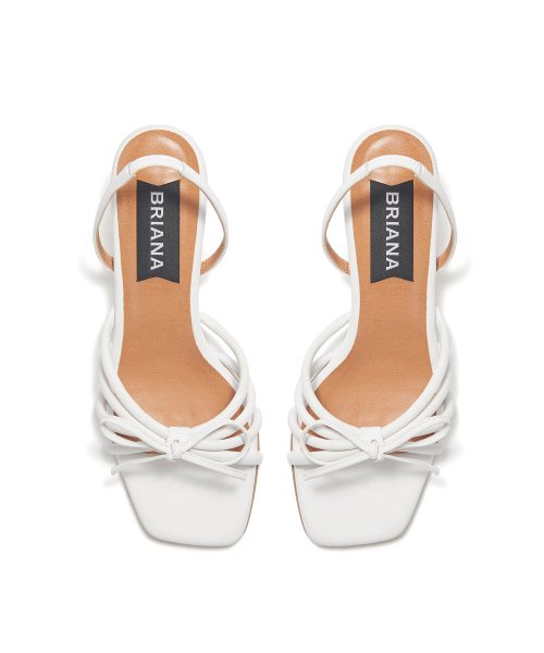 Ribbon Strap Sandals [White]