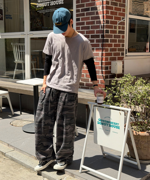 카모플라쥬 트레이닝 팬츠[그레이]