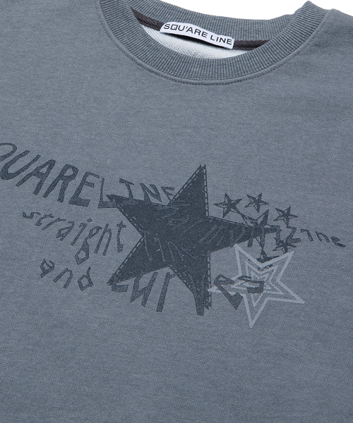 Letter Star Sweatshirts - 3color