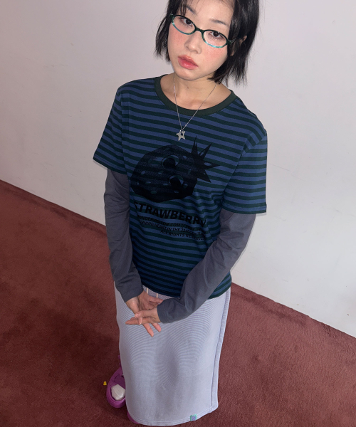 Ash Strawberry Layered LS-T [Green]