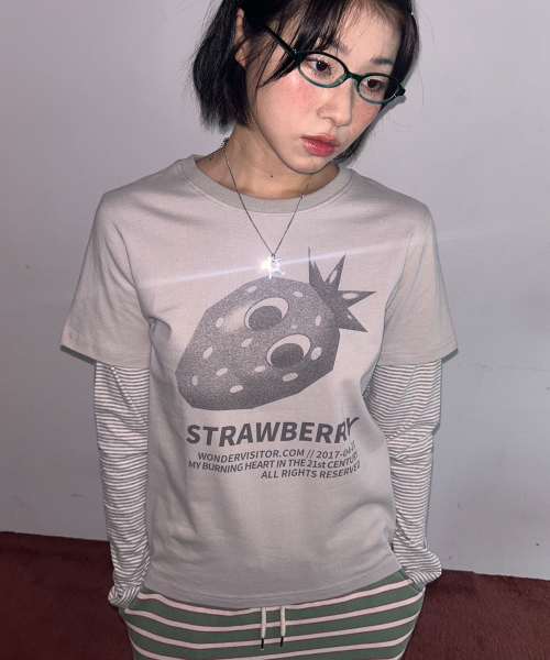 Ash Strawberry Layered LS-T [Grey]