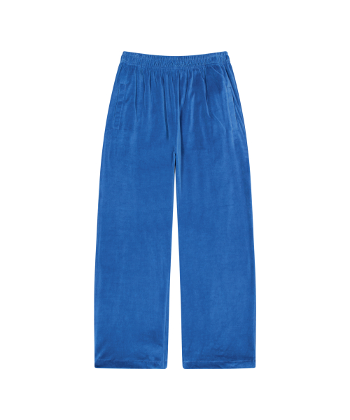 98 Patch Velour Pants (Blue)