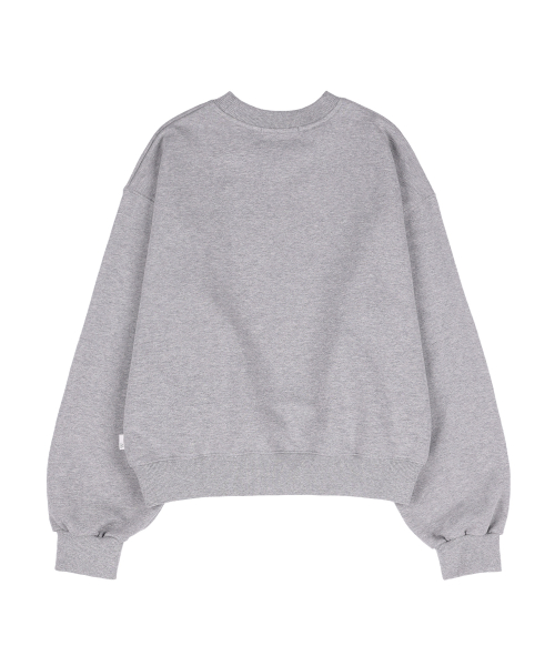 CRIMSON HEART SWEATSHIRT (MELANGE GRAY)_F24ZB055