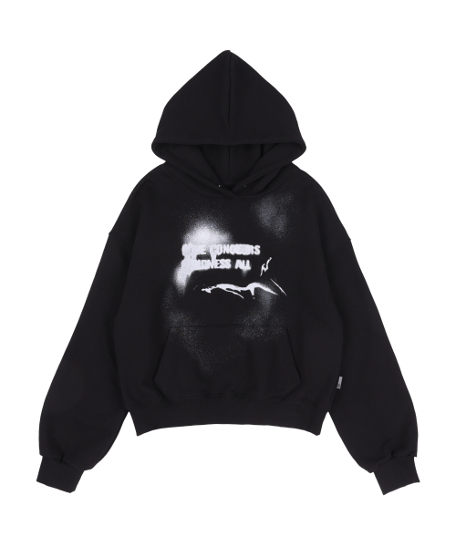 SPRAY LIE DOWN HOODIE (BLACK)_F24ZB060