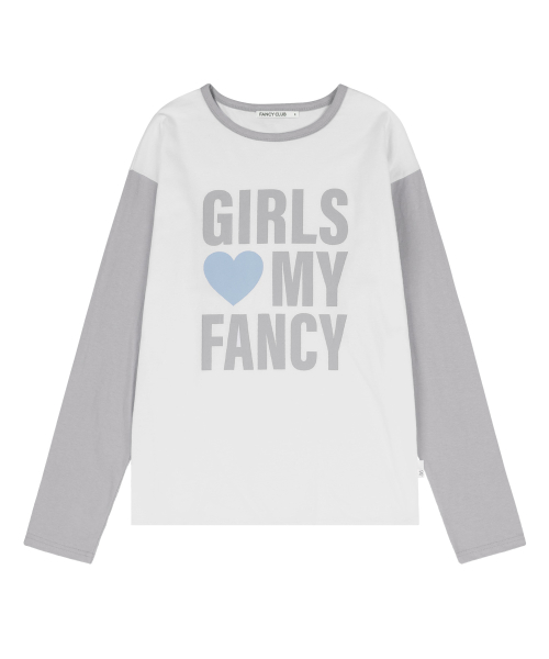 GIRLS MY FANCY LONG SLEEVE (GRAY)_F24ZB068