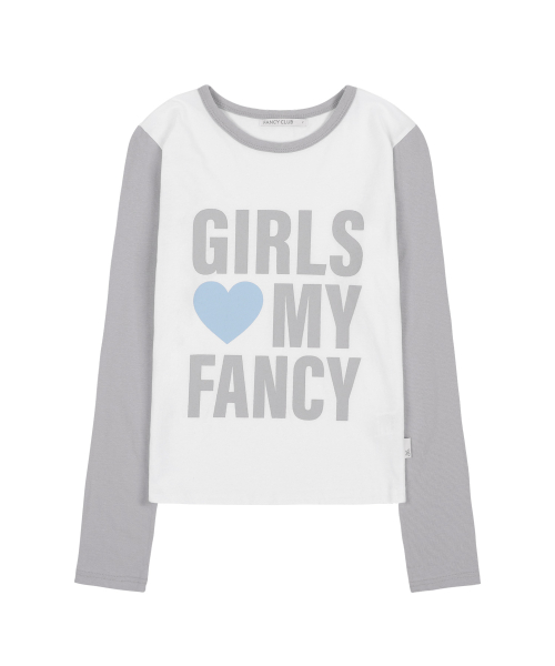 GIRLS MY FANCY LONG SLEEVE (GRAY)_F24ZB068