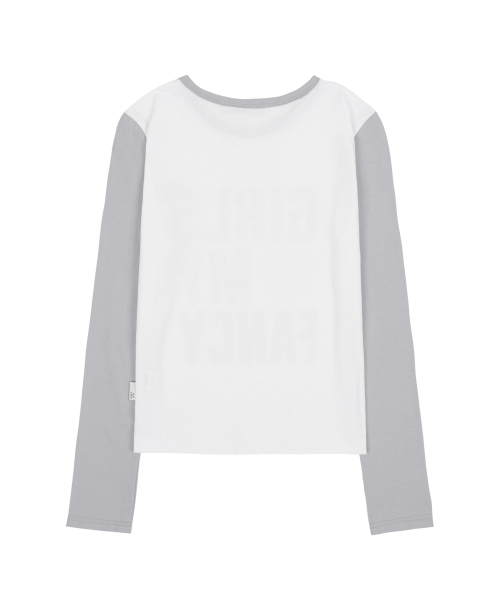 GIRLS MY FANCY LONG SLEEVE (GRAY)_F24ZB068