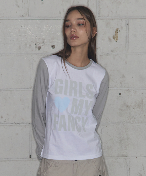 GIRLS MY FANCY LONG SLEEVE (GRAY)_F24ZB068
