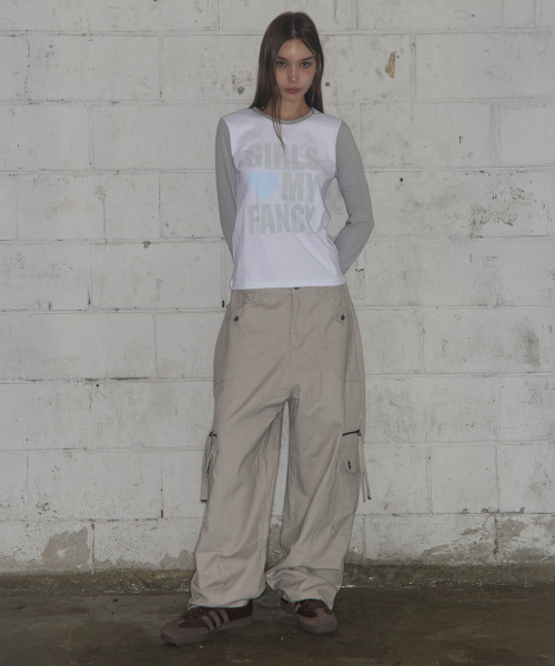GIRLS MY FANCY LONG SLEEVE (GRAY)_F24ZB068