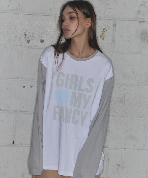 GIRLS MY FANCY LONG SLEEVE (GRAY)_F24ZB068