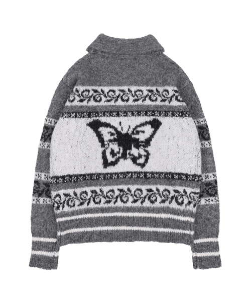 PEPE COWICHAN KNIT ZIP-UP (GRAY)_F24ZA960