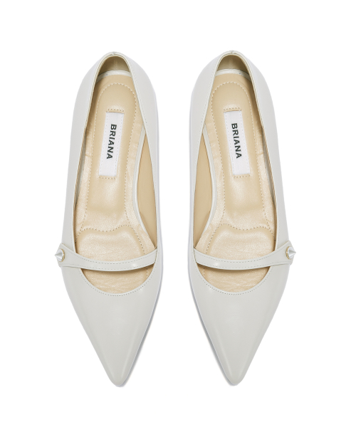 Pearl Stiletto Flat [Vanilla]