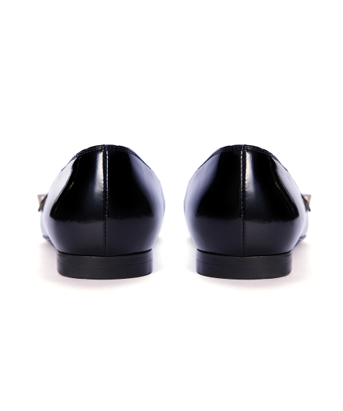 Pearl Stiletto Flat [Black]