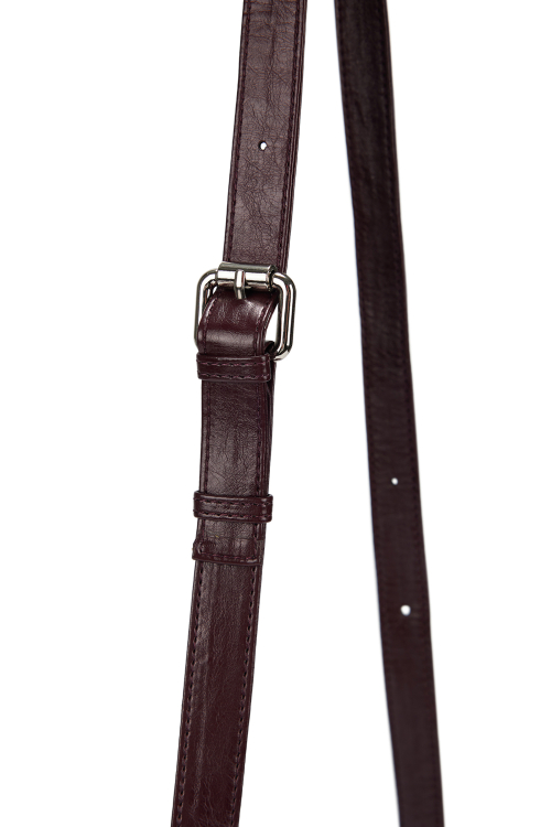 STUD POCKET BAG IN BURGUNDY
