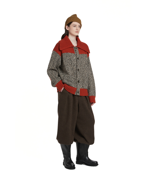 Pleated Trousers_Brown